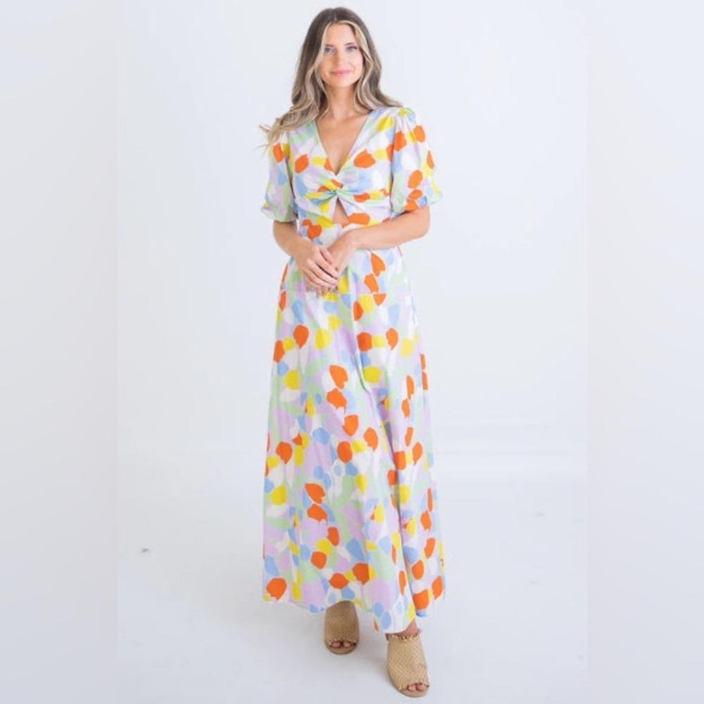 Karlie mosaic Maxi Dress